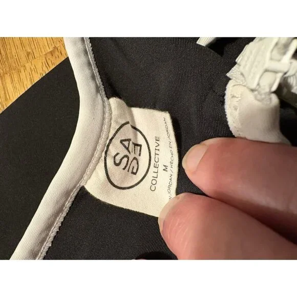 SAGE Collective Athletic Dress Black White Golf Tennis Pickleball Club Medium‎ - Picture 5 of 6